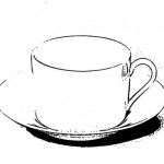 tasse à déjeuner et sa soucoupe