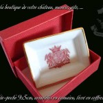 blason sur porcelaine