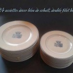 service d'assiettes armoriées